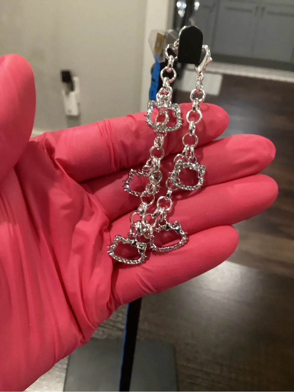 NWOT - Hello Kitty - Silver & Pink Charm Bracelet - Brand New !!! FREE GIFTS!!!